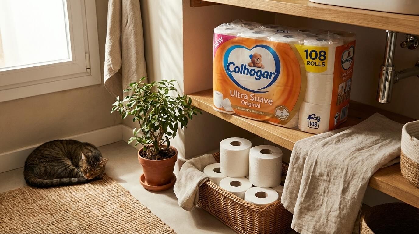 Colhogar Ultra Suave Original (108 rollos) sin perfume baja a 16,14€ en Amazon